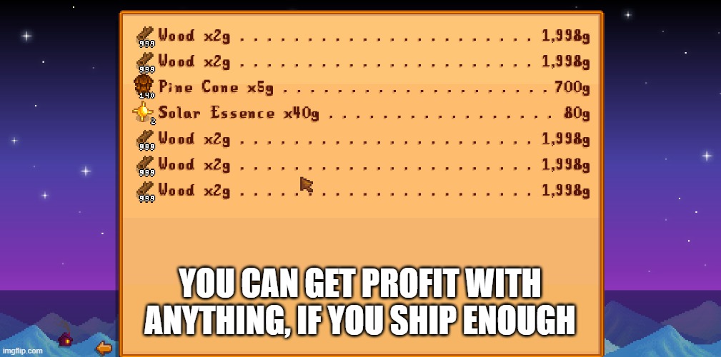 YOU CAN GET PROFIT WITH ANYTHING, IF YOU SHIP ENOUGH | made w/ Imgflip meme maker