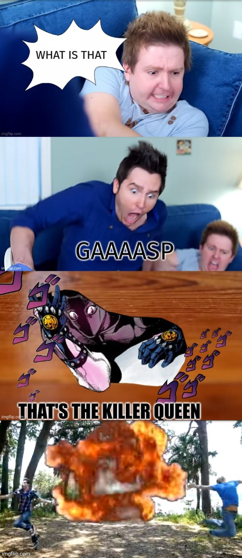 Jojo Bizzare adventure x jesse and mike memes pt.1 | image tagged in jojo's bizarre adventure | made w/ Imgflip meme maker