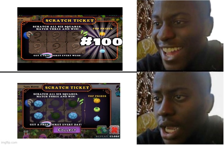 Msm Scratch ticket | image tagged in disappointed black guy | made w/ Imgflip meme maker