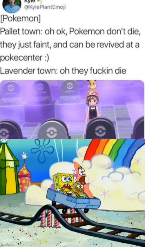 image tagged in spongebob gloveworld rollercoaster | made w/ Imgflip meme maker