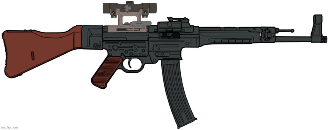 StG 44 (ZF4 scope mounted) | image tagged in stg 44 zf4 scope mounted | made w/ Imgflip meme maker