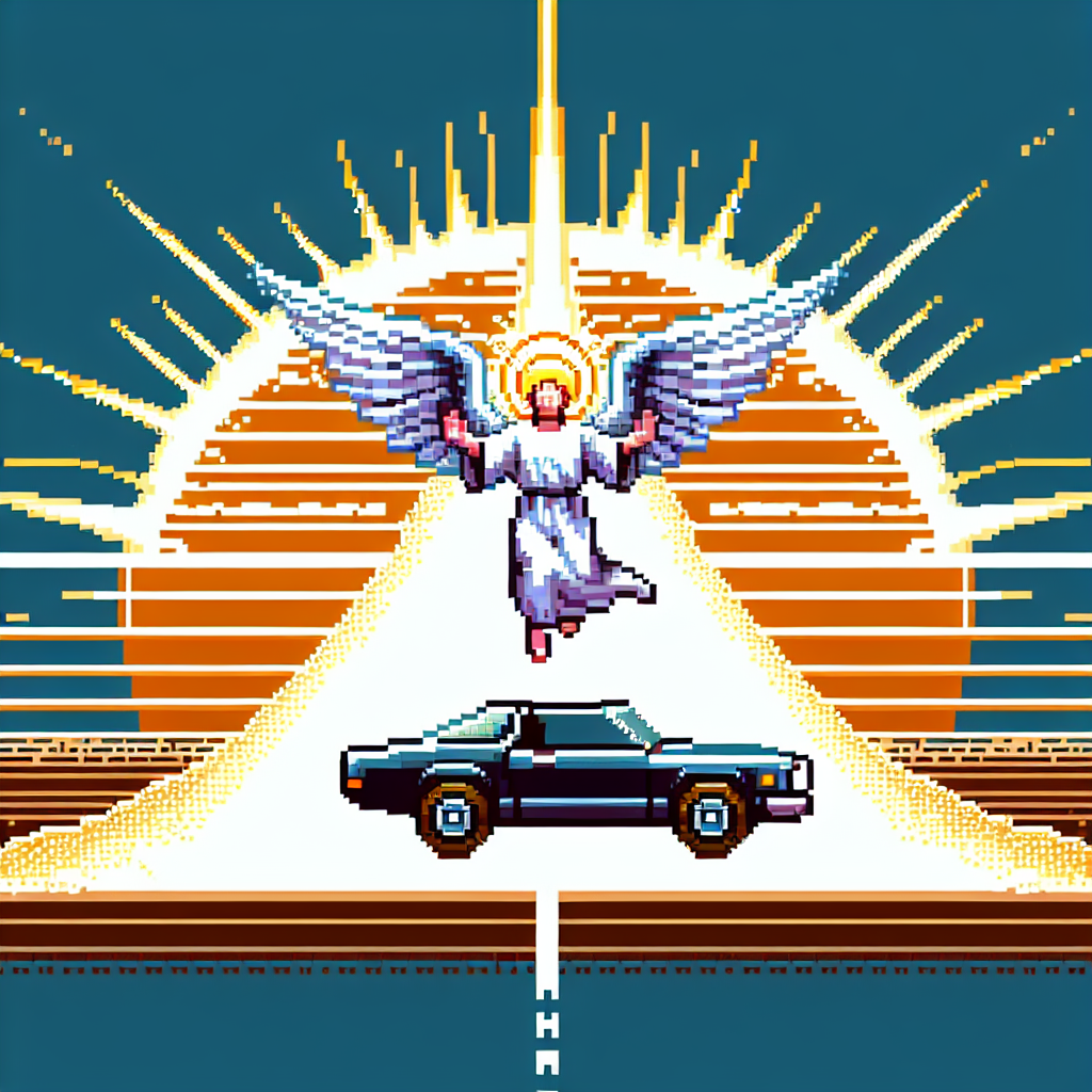 God jumping on a car Blank Meme Template