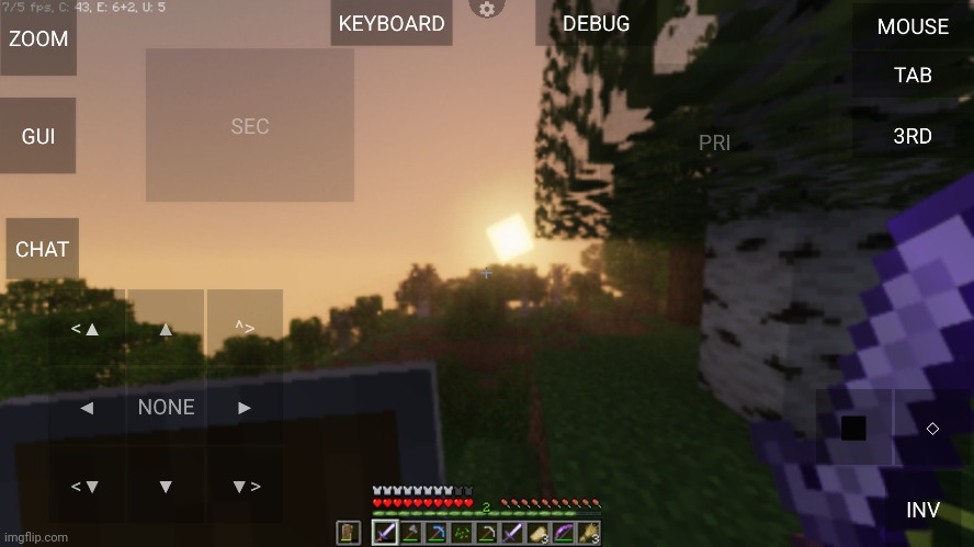 minecraft java on androdidi (framerate is horrendous) | made w/ Imgflip meme maker