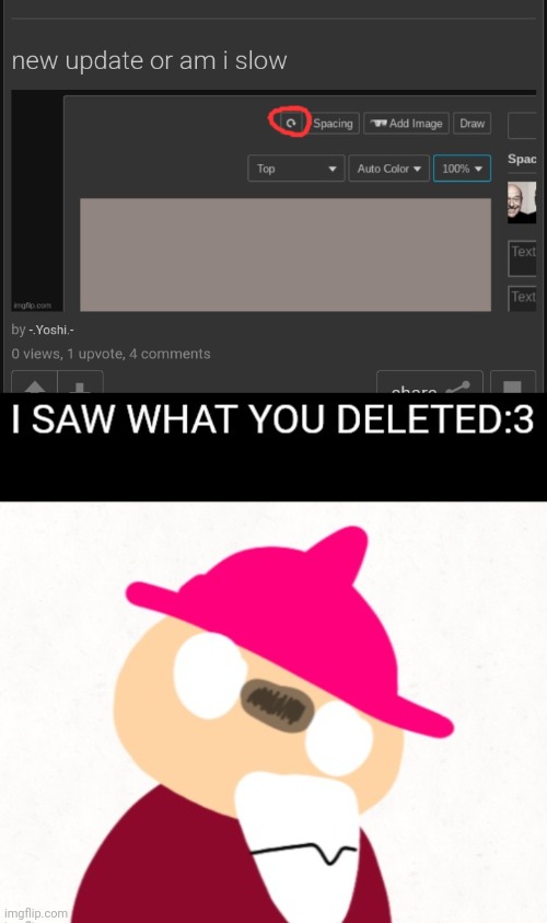 image tagged in gambai i saw what you deleted | made w/ Imgflip meme maker