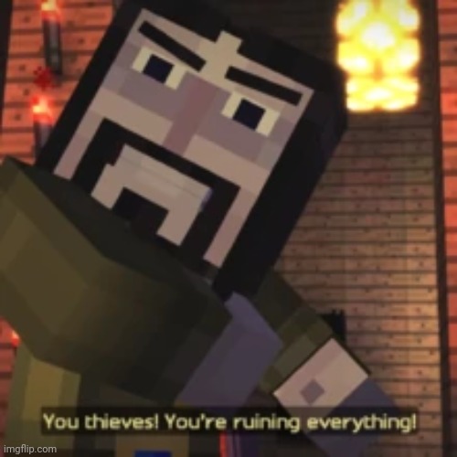 You thieves! You're ruining everything! | image tagged in you thieves you're ruining everything | made w/ Imgflip meme maker