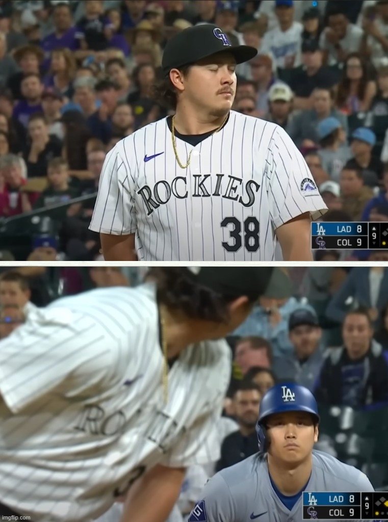 High Quality Over the Shoulder Ohtani Blank Meme Template