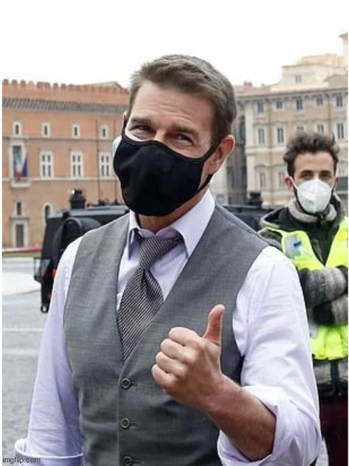 Tom cruise mask | image tagged in tom cruise mask | made w/ Imgflip meme maker