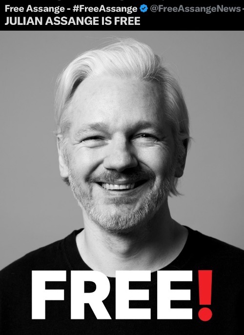 Julian Assange is free | made w/ Imgflip meme maker