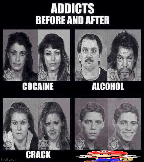 Addicts before and after | image tagged in addicts before and after | made w/ Imgflip meme maker