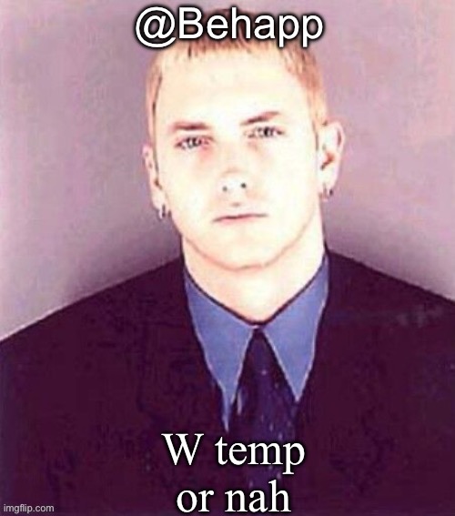 Behapp | W temp or nah | image tagged in behapp | made w/ Imgflip meme maker