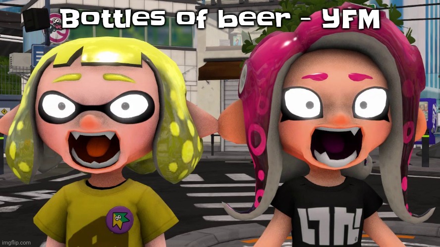 Yuh | Bottles of beer - YFM | image tagged in horror | made w/ Imgflip meme maker