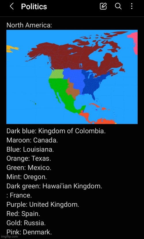 Wow, this was something I made way back in December 2022 | image tagged in notes,map,maps,caribbean cold war | made w/ Imgflip meme maker