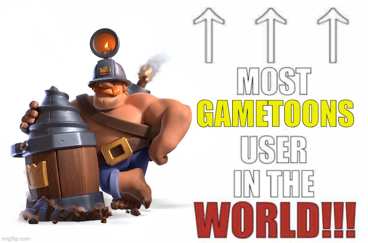 Most gametoons user In the world!!! Blank Meme Template