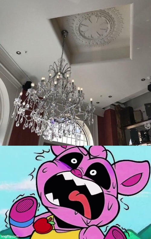 This is *NOT* fine. | image tagged in chandelier | made w/ Imgflip meme maker