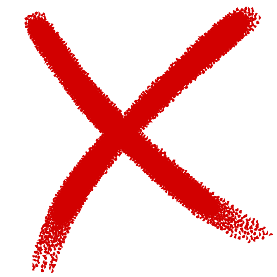 Red X Blank Meme Template