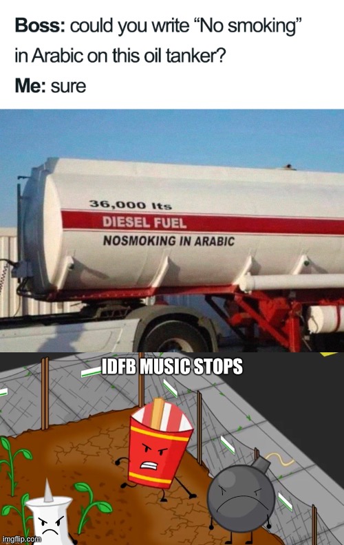image tagged in idfb music stops | made w/ Imgflip meme maker