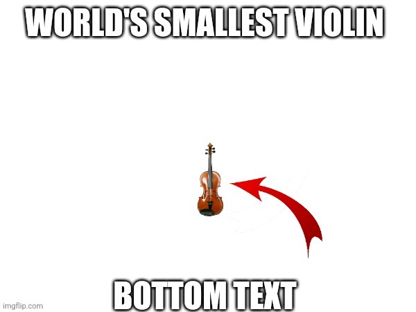 World's smallest violin | image tagged in world's smallest violin | made w/ Imgflip meme maker