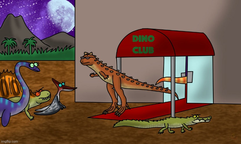 Dinosaur Club (Art by Toon-Rex) | made w/ Imgflip meme maker