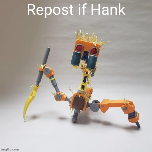Hank the haybit | image tagged in repost if hank,repost | made w/ Imgflip meme maker