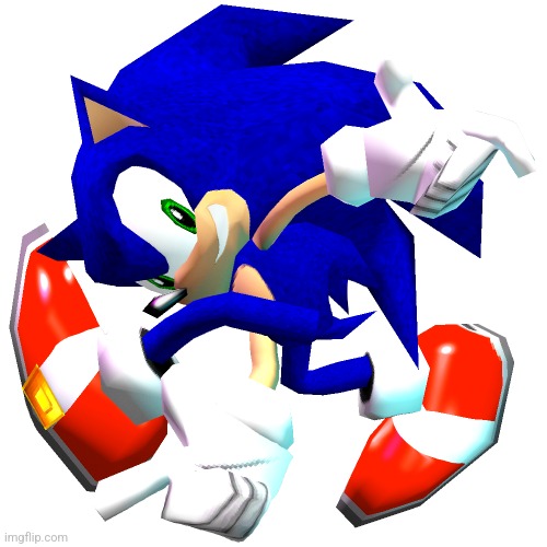 Sonic Adventure Dreamcast Pose | image tagged in sonic adventure dreamcast pose | made w/ Imgflip meme maker