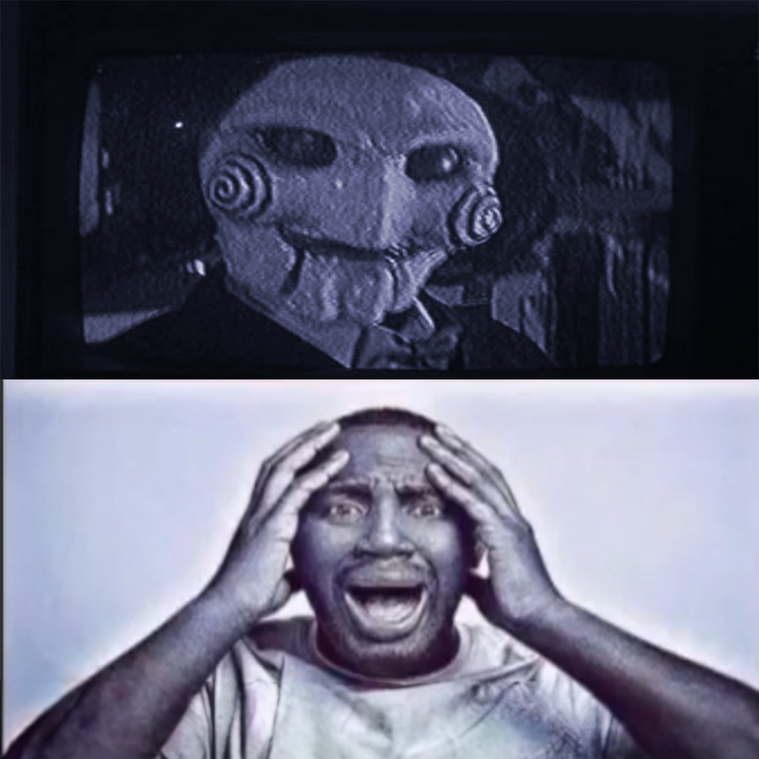 Aw hell naw, yo ass tweakin jigsaw! Blank Meme Template