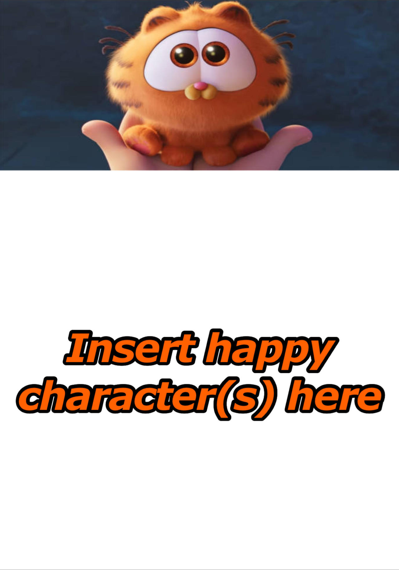 Who Likes Garfield As A Baby? Blank Meme Template