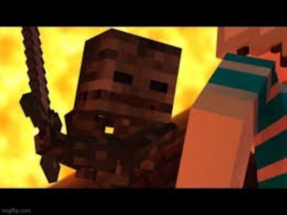 Wither Skeleton Realizes | image tagged in wither skeleton realizes | made w/ Imgflip meme maker