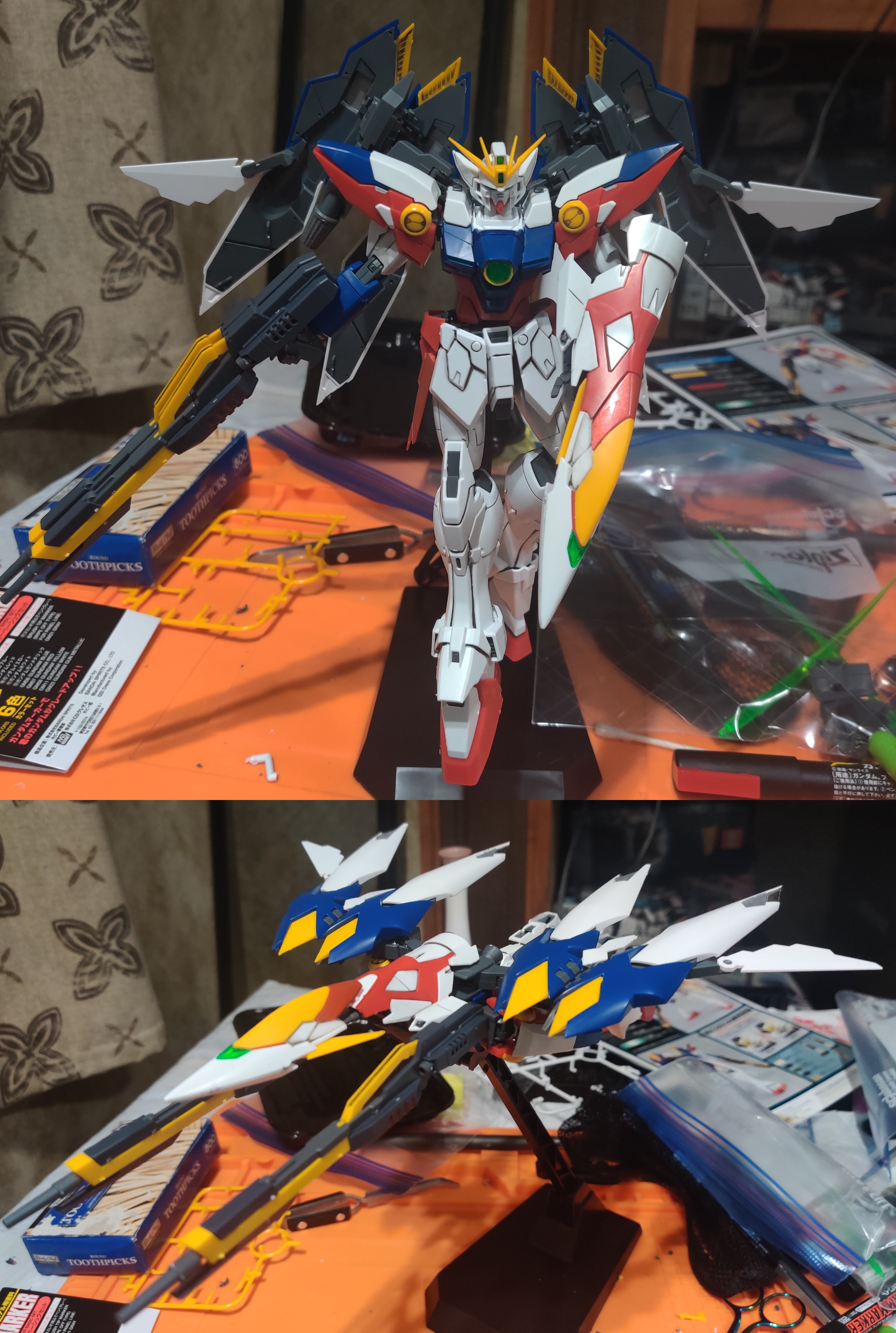 And now one that isn't a custom, the MG wing Gundam proto zero | made w/ Imgflip meme maker