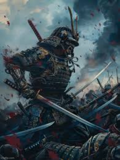 Samurai art | image tagged in samurai | made w/ Imgflip meme maker