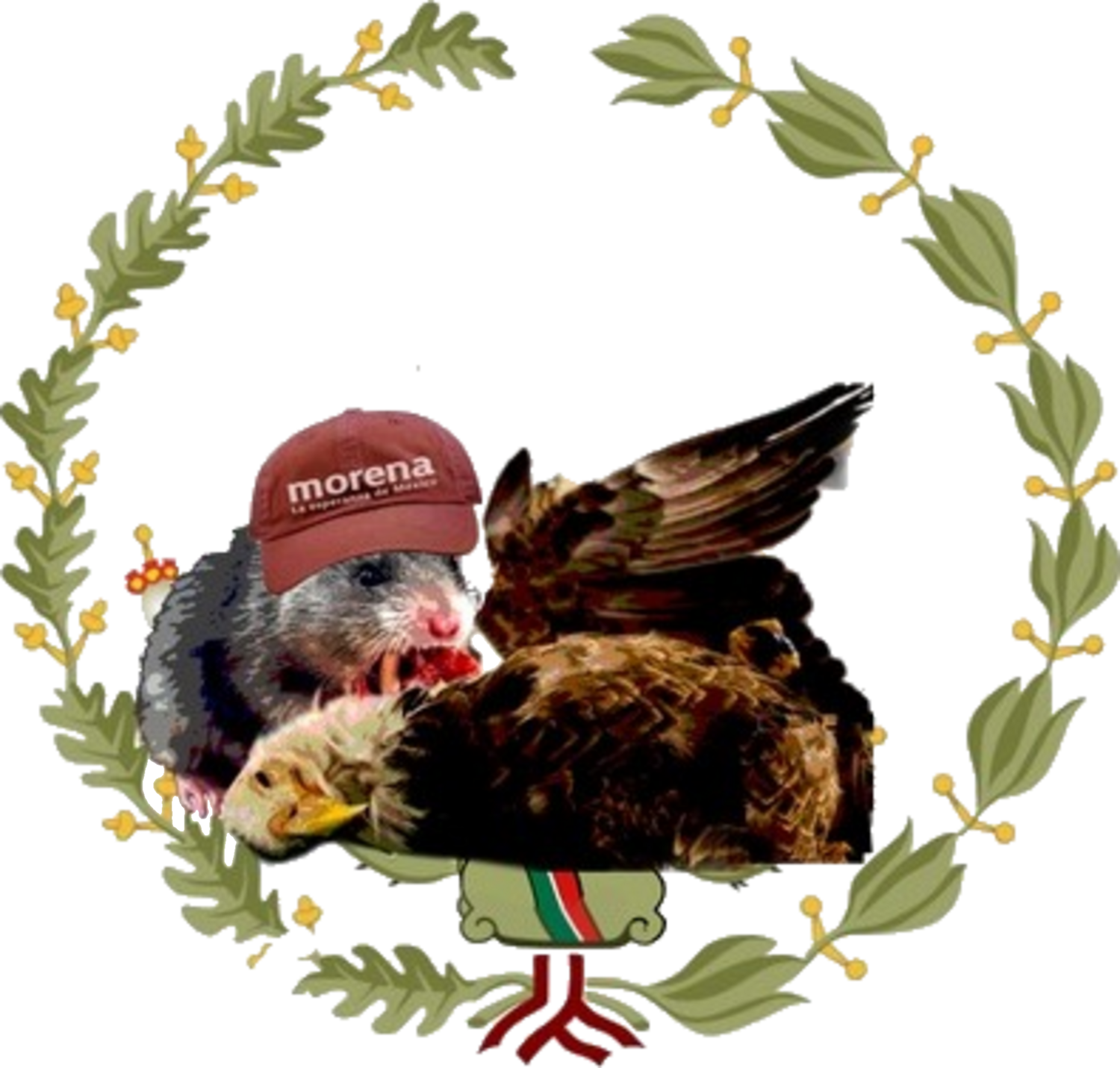 Escudo nacional de bazofias morenacazas morenacazos Blank Meme Template