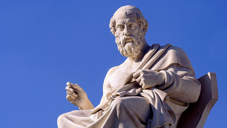 High Quality Plato Statue Blank Meme Template