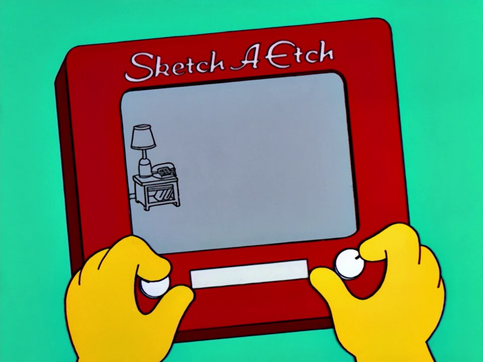 High Quality Simpsons Stencil Screenshot Blank Meme Template