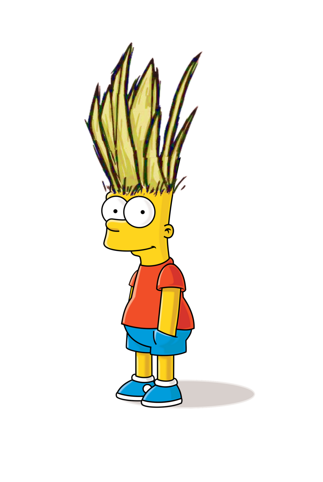 High Quality Bart's new fade Blank Meme Template