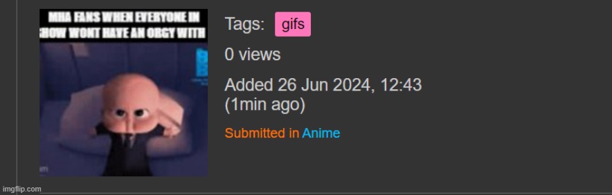 It's submitted | made w/ Imgflip meme maker