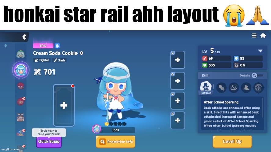 honkai star rail ahh layout 😭🙏 | made w/ Imgflip meme maker