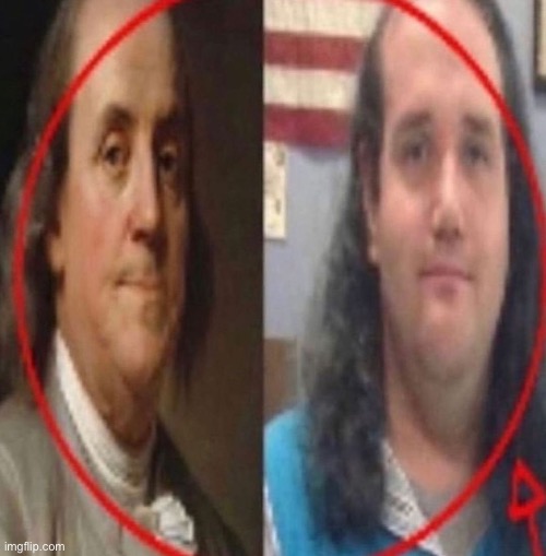 Remember kids, don’t compare a founding father (left) with Chris (one on the right) | made w/ Imgflip meme maker
