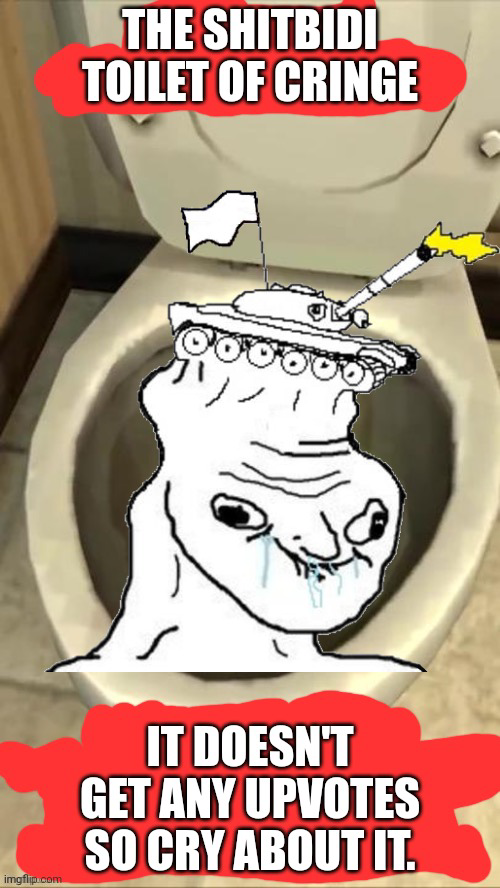 Fixed skibidi Toilet of shame Blank Meme Template