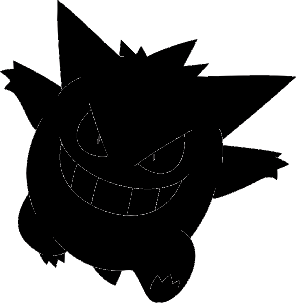 Gengar outline Blank Meme Template