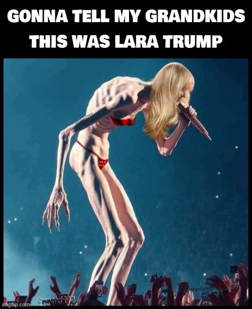 larry trump | image tagged in lara trump,maga cult,maga morons,clown car republicans,donald trump is an idiot,wannabe | made w/ Imgflip meme maker