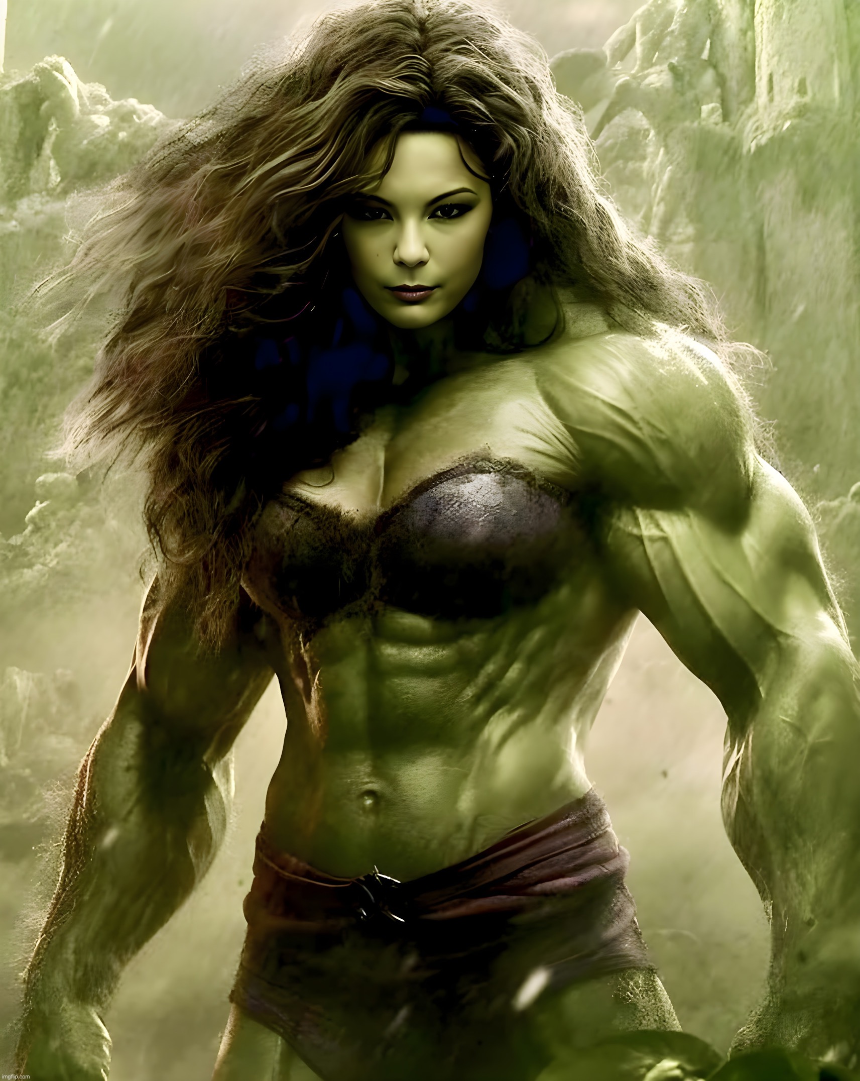 Savage She Hulk | image tagged in she hulk,marvel,memes,monster,barbarian | made w/ Imgflip meme maker