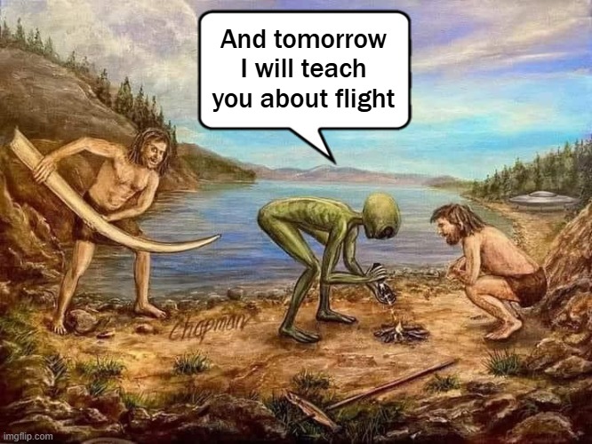 And tomorrow I will teach you about flight | image tagged in funny | made w/ Imgflip meme maker