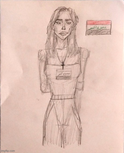 Samari Girl | image tagged in arab,samar,girl,drawings,sketch | made w/ Imgflip meme maker