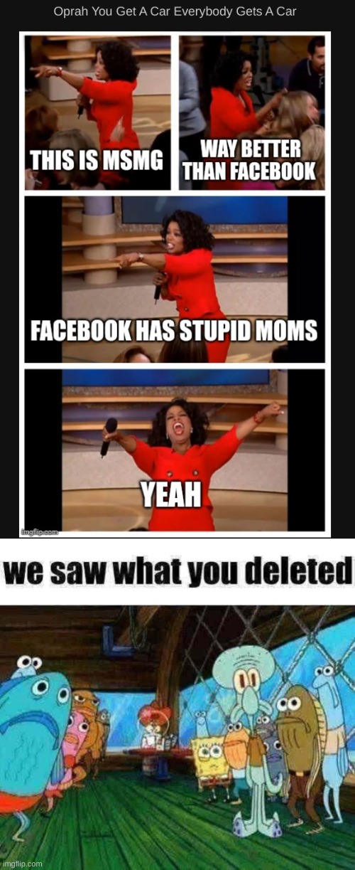 image tagged in we saw what you deleted | made w/ Imgflip meme maker
