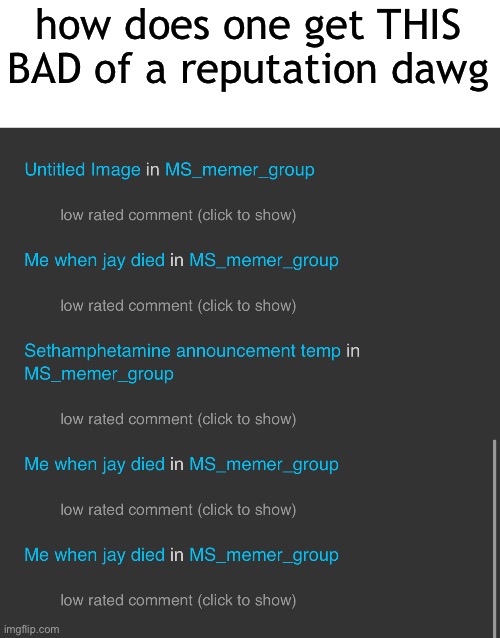 how does one get THIS BAD of a reputation dawg | made w/ Imgflip meme maker