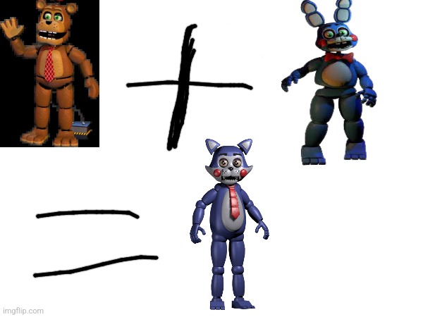 I have a theory | image tagged in toy bonnie fnaf,fnaf2,fnaf 6,game theory,fnac | made w/ Imgflip meme maker