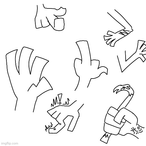 "Hands are so hard 2 draw!!1!!" Hands: | made w/ Imgflip meme maker