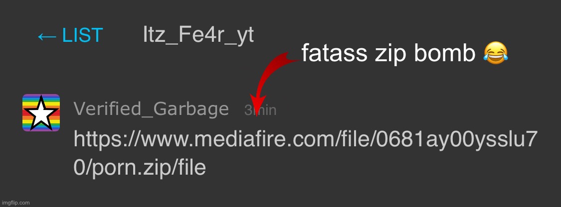 fatass zip bomb 😂 | made w/ Imgflip meme maker