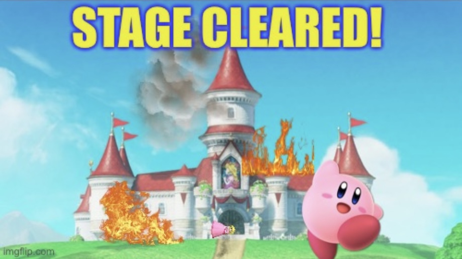 High Quality Stage cleared kirby Blank Meme Template