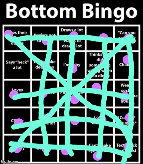 Bingoooooo | image tagged in bottom bingo | made w/ Imgflip meme maker