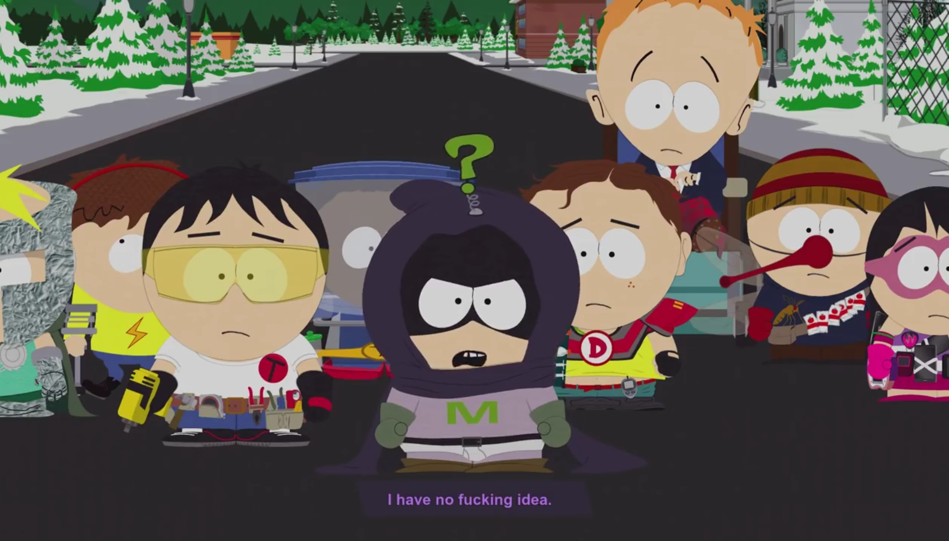 Mysterion i have no f*cking idea Blank Meme Template